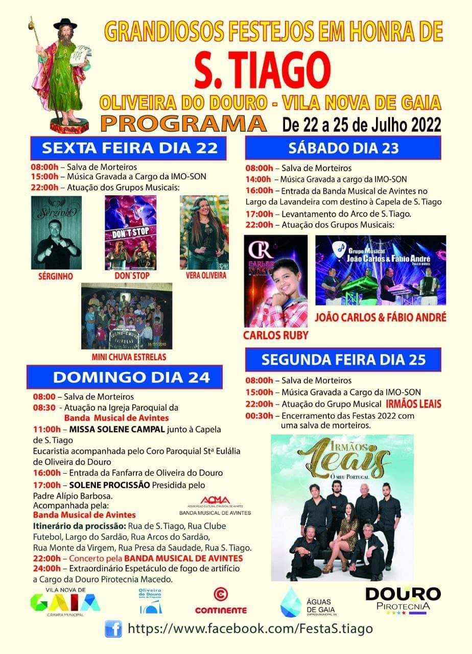 Programa de festas do S.Tiago