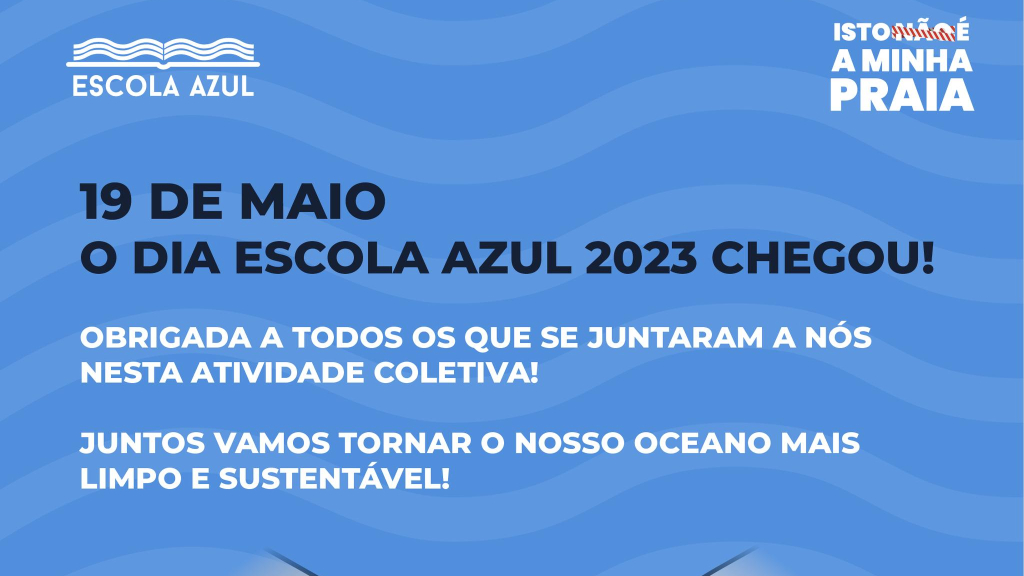 Cartaz Escola Azul