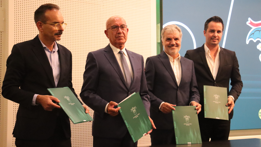 Francisco Pimenta (AE D. Afonso Sanches), José Neves (AFP), Paulo Costa (FPF) e Ricardo Santos (EP Vila do Conde).