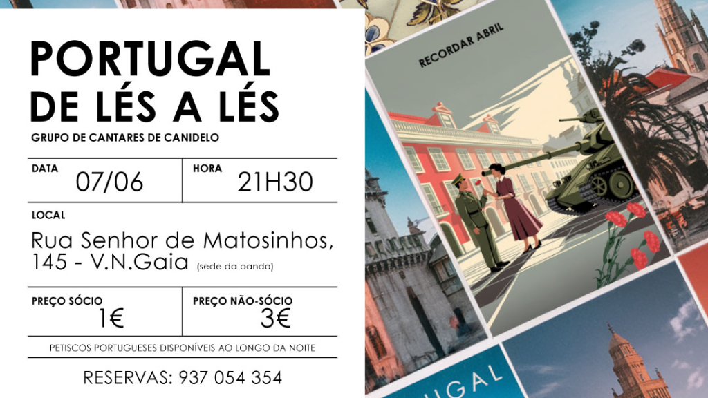 Cartaz da Sociedade Musical 1º de Agosto